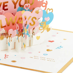 Love You Always 3D Pop-Up Love Card