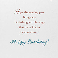 Only One You Ice Cream Scoops Religious Birthday Card