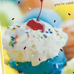 Only One You Ice Cream Scoops Religious Birthday Card