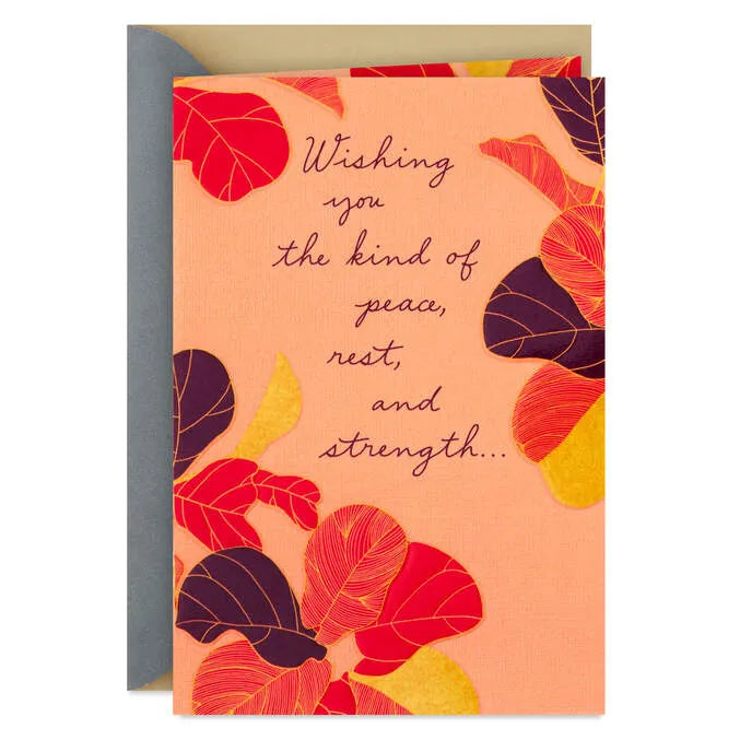 Peace, Rest and Strength Get Well Card
