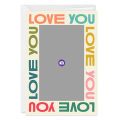 Bold Love You Frame Custom Card