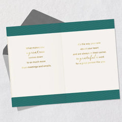 Grateful to Work for You Boss's Day Card