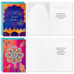 A Bright and Beautiful Time Assorted Diwali Cards, Pack of 16