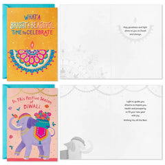 A Bright and Beautiful Time Assorted Diwali Cards, Pack of 16