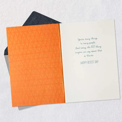 Many Things to Many People Boss's Day Card
