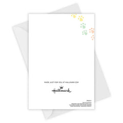 Beloved Paw Prints Custom Pet Sympathy Card