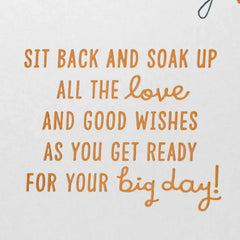 Downpour of Love and Good Wishes Wedding Shower Card