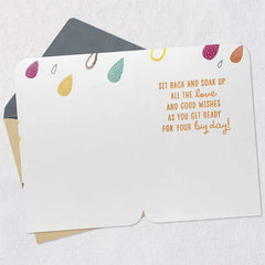 Downpour of Love and Good Wishes Wedding Shower Card
