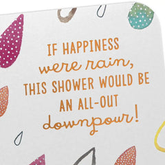 Downpour of Love and Good Wishes Wedding Shower Card