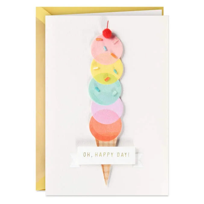 All the Scoops and All the Love Birthday Card