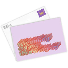 Screaming Crying Custom Card