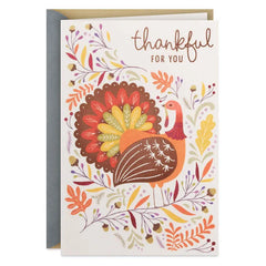 Thankful for You Thanksgiving Card