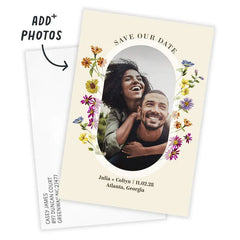 Colorful Wildflowers Save the Date