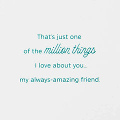 You're an Amazing Friend Friendship Card