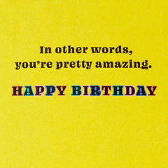 You're So Dang Amazing Birthday Card With Spinner Wheel