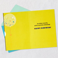 You're So Dang Amazing Birthday Card With Spinner Wheel