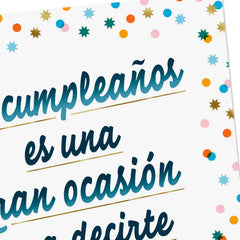 You're Worth Celebrating Spanish-Language Birthday Card