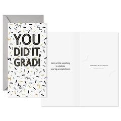 You Did It Money Holder Graduation Cards, Pack of 6