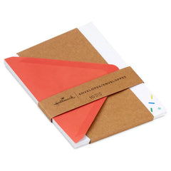 Confetti on White Designed Envelopes, Pack of 10