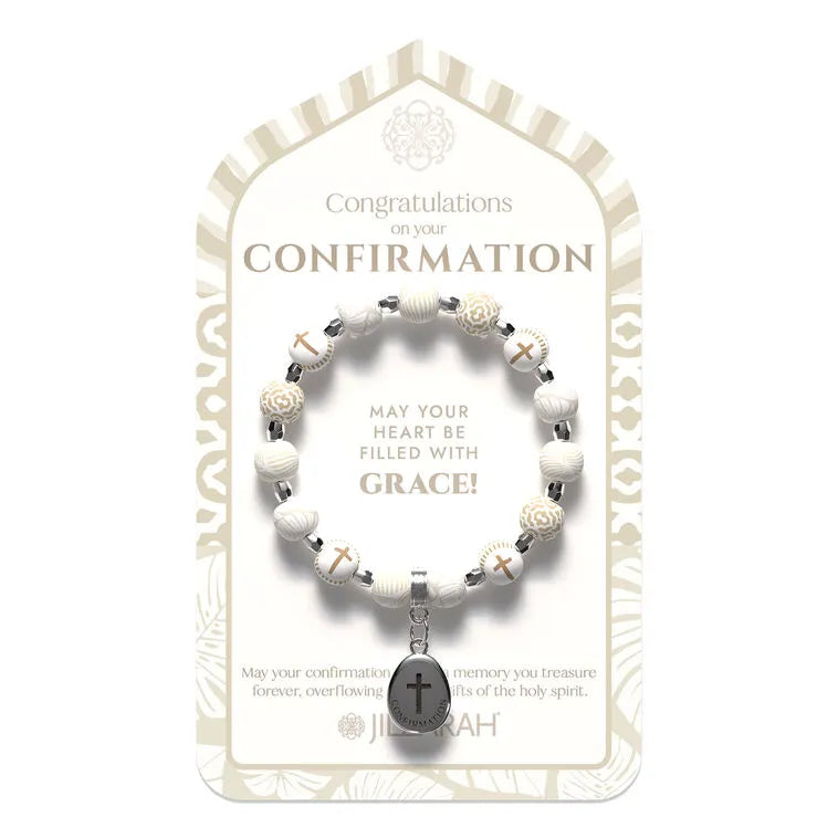 Jilzarah Confirmation Beaded Bracelet for Kids