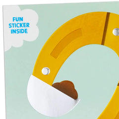 Tons of Birthday Fun 2nd Birthday Card With Sticker