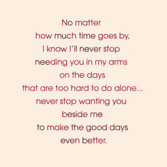 Always Together, Baby Romantic Love Card