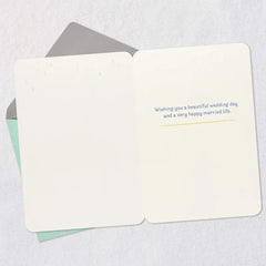 A Forecast of Happy Tears and Love Wedding Shower Card
