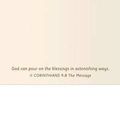 I Thank God Over and Over for You Romantic Religious Thanksgiving Card