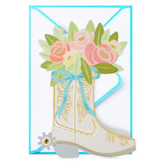 No One Else Could Fill Your Boots Paper Craft Encouragement Card with Mini Card