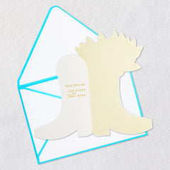 No One Else Could Fill Your Boots Paper Craft Encouragement Card with Mini Card