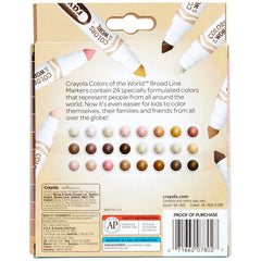 Crayola® Colors of the World Markers, 24-Count