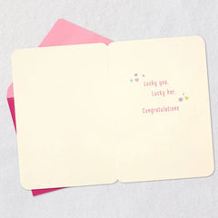 Lucky You, Lucky Her New Baby Girl Card
