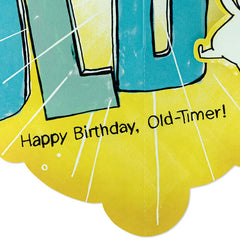 Hate to Spring This On You, Old-Timer Funny Pop-Up Birthday Card