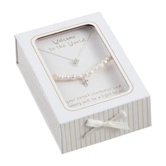 Mud Pie Cross Jewelry Gift Set for Baby