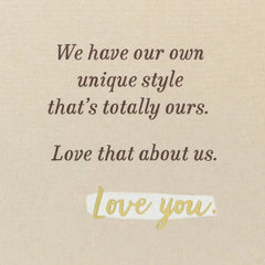 We Make a Really Good Us Love Card