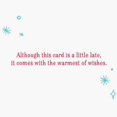 Warmest Wishes Belated Birthday Card