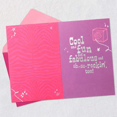 Cool and Fun and Fabulous Girl Birthday Card
