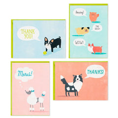Cute Dogs Assortment Blank Thank-You Notes, Pack of 48