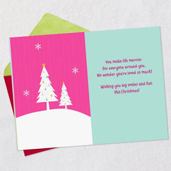 You're Loved So Much Christmas Card for Great-Granddaughter