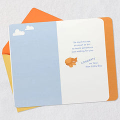 So Much Adventure Waiting for You New Baby Card for Boy