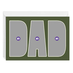 Dad Photo Letters Custom Father's Day Card