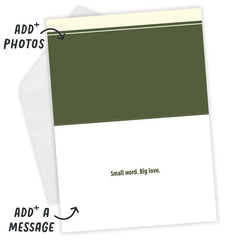Dad Photo Letters Custom Father's Day Card