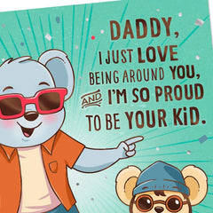 Proud To Be Your Kid Birthday Card for Dad