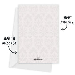 Elegant Damask Flat Wedding Invitation