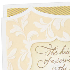The Heart of a Servant Religious Thank-You Card