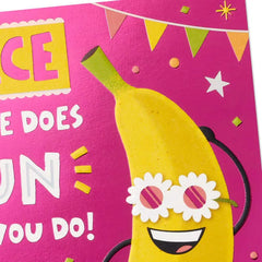 Silly Banana Birthday Card for Niece