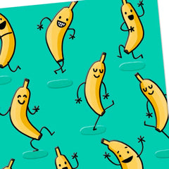 Dancing Bananas Blank Card