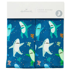 Dancing Sharks Fun Crew Socks