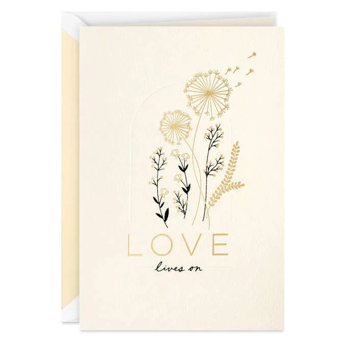 Love Lives On Sympathy Card