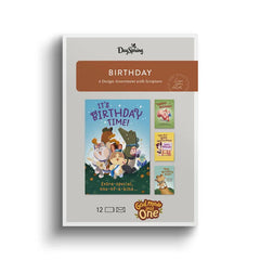 God Made Just One Assorted Religious Birthday Cards for Kids, Box of 12